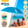 Aktive Sonnenschirm Mit Uv50-schutz 200 Cm, Blue, One Size