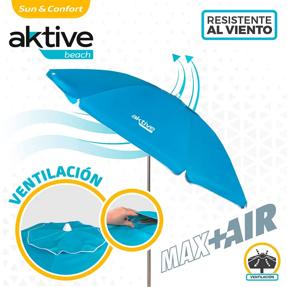 Aktive Sonnenschirm Uv50 Schutz 220 Cm, Blue, One Size Aktive Sonnenschirm Uv50 Schutz 220 Cm, Blue, One Size