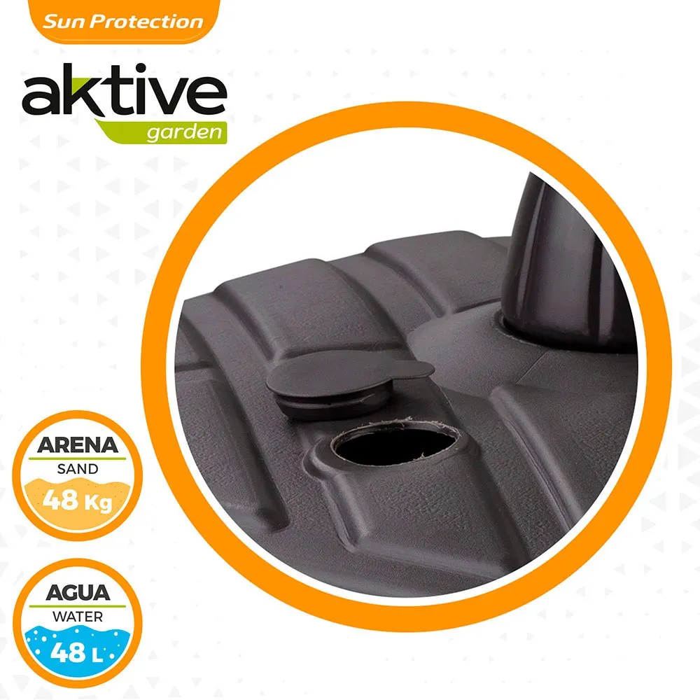 Aktive -sonnenschirmständer 42kg 57x56x40 Cm unisex, Black, One Size Aktive -sonnenschirmständer 42kg 57x56x40 Cm unisex, Black, One Size