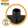 Aktive -sonnenschirmständer 42kg 57x56x40 Cm unisex, Black, One Size