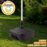 Aktive Sonnenschirmständer Aus Polyresin 52x52x39 Cm unisex, Black, One Size