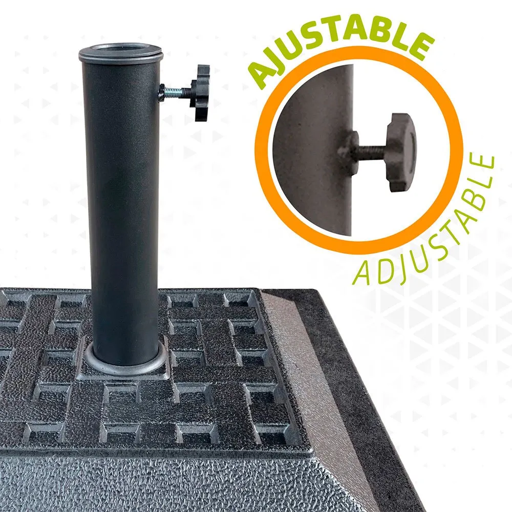 Aktive Ständer Aus Polyresin Für Quadratischen Sonnenschirm, Black, One Size Aktive Ständer Aus Polyresin Für Quadratischen Sonnenschirm, Black, One Size