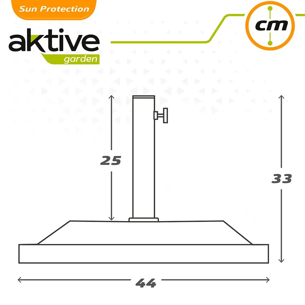 Aktive Ständer Aus Polyresin Für Quadratischen Sonnenschirm, Black, One Size Aktive Ständer Aus Polyresin Für Quadratischen Sonnenschirm, Black, One Size