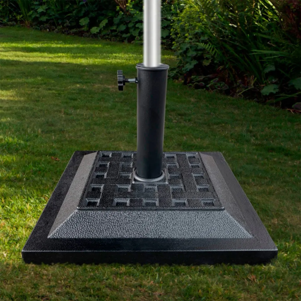 Aktive Ständer Aus Polyresin Für Quadratischen Sonnenschirm, Black, One Size Aktive Ständer Aus Polyresin Für Quadratischen Sonnenschirm, Black, One Size