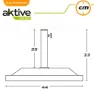 Aktive Ständer Aus Polyresin Für Quadratischen Sonnenschirm, Black, One Size