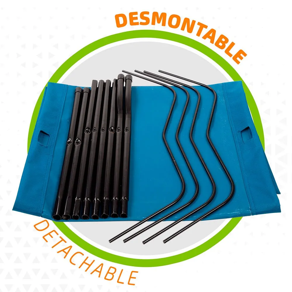 Aktive Stahl Leichtes Klapp-campingbett, Navy, One Size Aktive Stahl Leichtes Klapp-campingbett, Navy, One Size