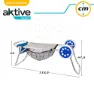 Aktive Strandkorbwagen 52x37x105 Cm unisex, Blue / grey, One Size