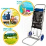 Aktive Strandkorbwagen 52x37x105 Cm unisex, Blue / grey, One Size