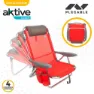 Aktive Strandliegestuhl Mit Kissen, Red, One Size
