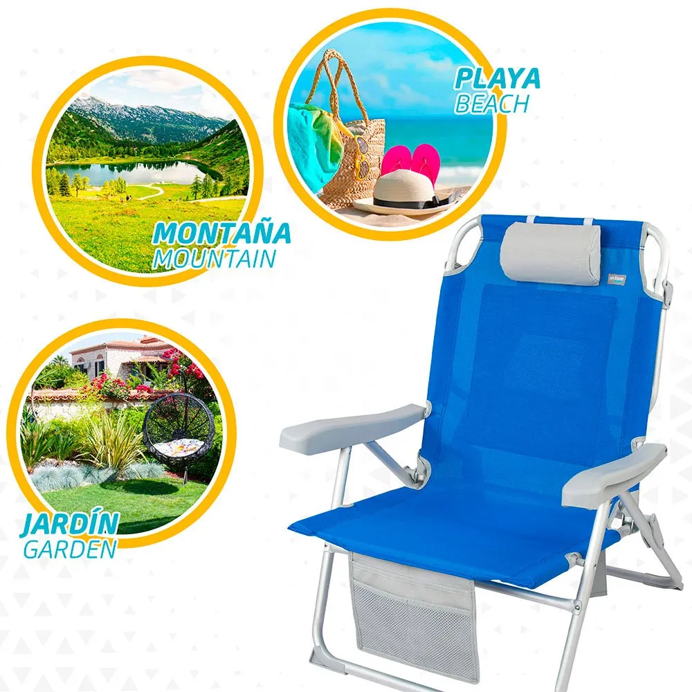 Aktive Strandrucksackstuhl Xxl unisex, Blue, 67.5 x 70.5 x 86cm Aktive Strandrucksackstuhl Xxl unisex, Blue, 67.5 x 70.5 x 86cm