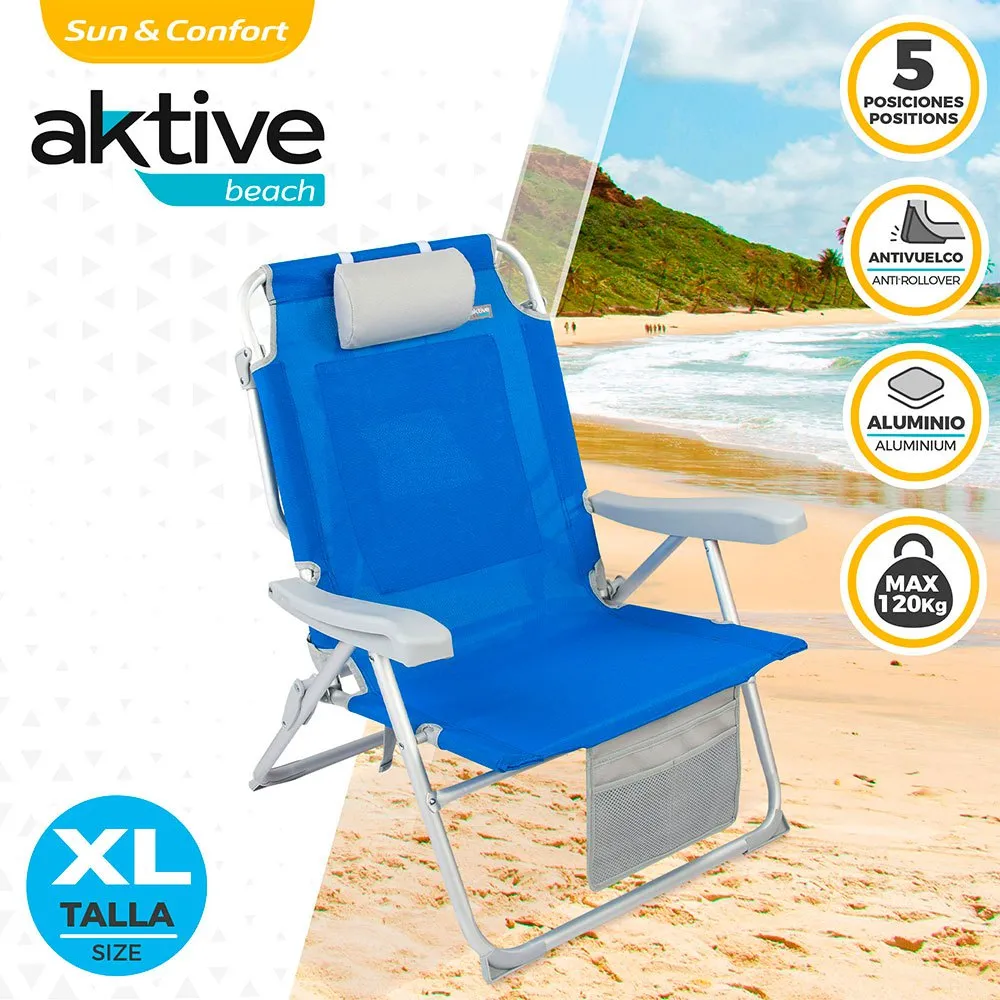 Aktive Strandrucksackstuhl Xxl unisex, Blue, 67.5 x 70.5 x 86cm Aktive Strandrucksackstuhl Xxl unisex, Blue, 67.5 x 70.5 x 86cm