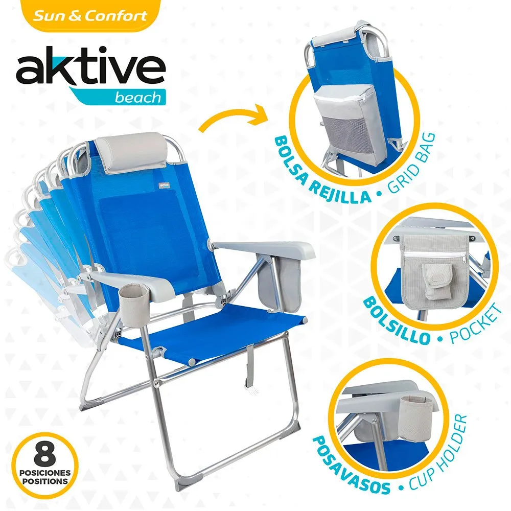 Aktive Stuhl 61x66x99 Cm, Blue, One Size Aktive Stuhl 61x66x99 Cm, Blue, One Size