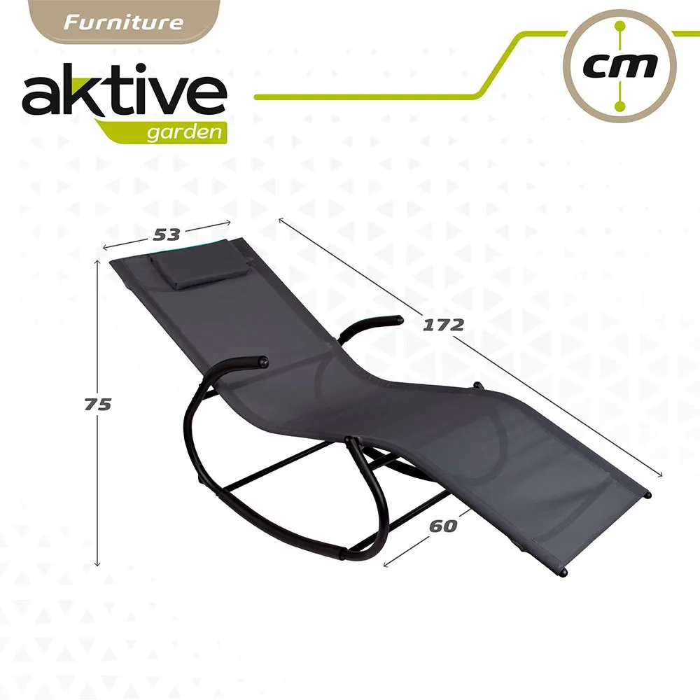 Aktive Textilliege 60x172x75 Cm, Black, One Size Aktive Textilliege 60x172x75 Cm, Black, One Size