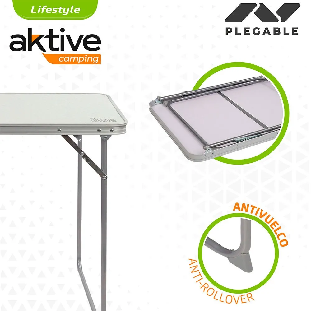 Aktive Tisch Mit 2 Klappstühlen (set), Grey, One Size Aktive Tisch Mit 2 Klappstühlen (set), Grey, One Size