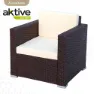 Aktive Tisch Mit 2 Sesseln, Beige / brown, One Size