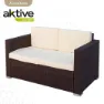 Aktive Tisch Mit 2 Sesseln, Beige / brown, One Size