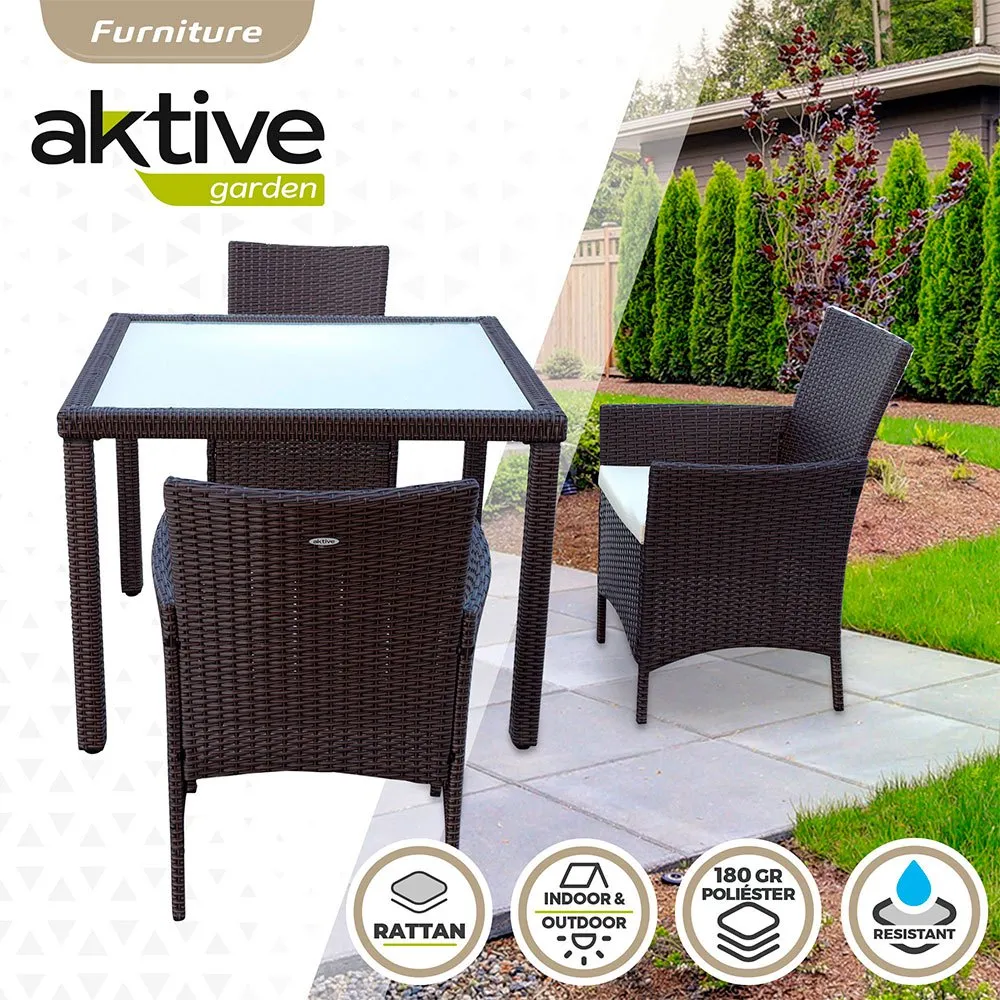 Aktive Tisch Mit 4 Stühlen, Black, One Size Aktive Tisch Mit 4 Stühlen, Black, One Size