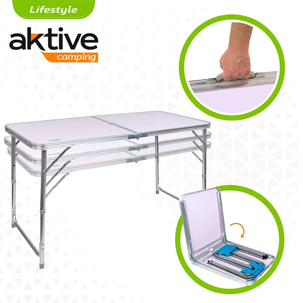 Aktive Tisch Mit Hocker 120x60x70 Cm, Grey, One Size Aktive Tisch Mit Hocker 120x60x70 Cm, Grey, One Size