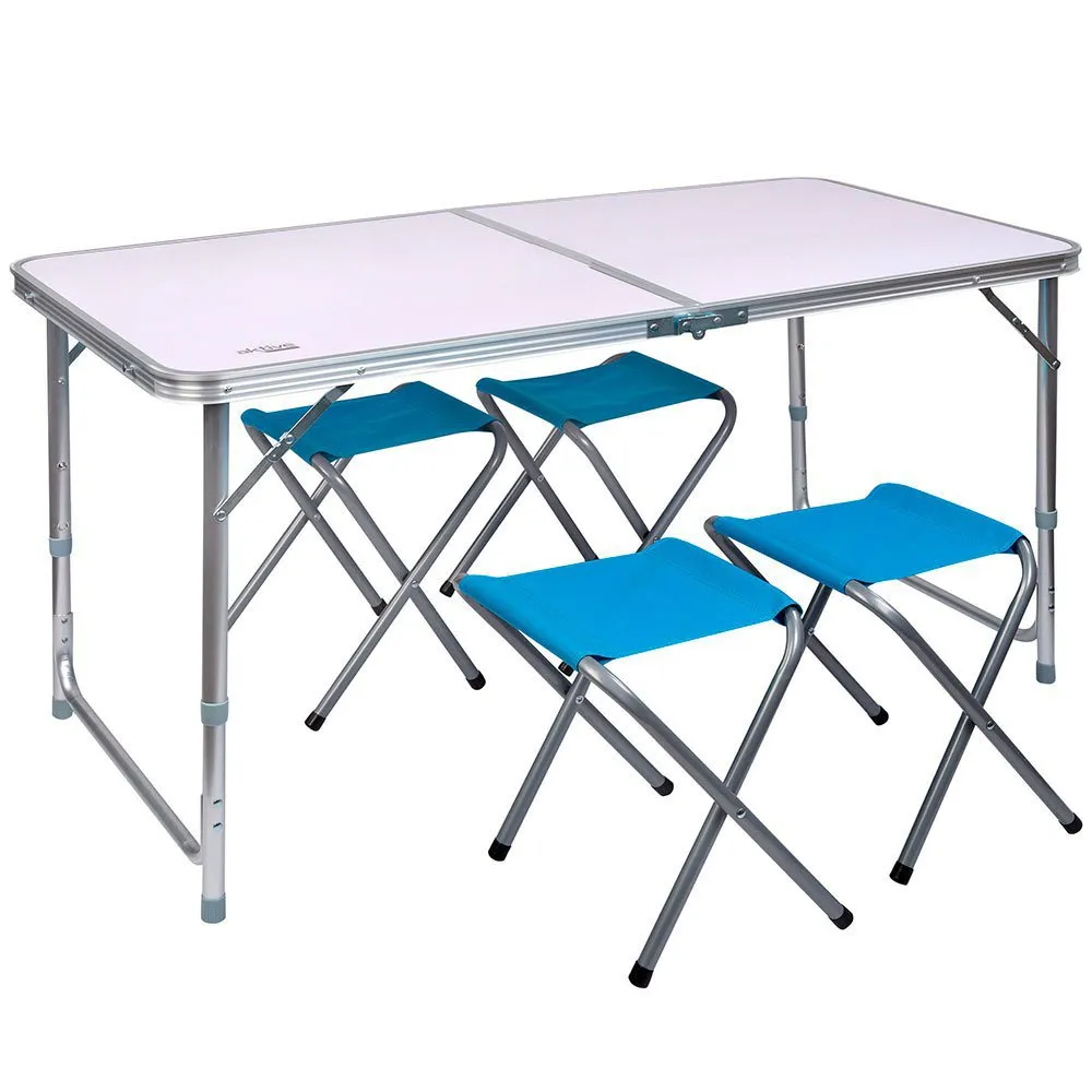 Aktive Tisch Mit Hocker 120x60x70 Cm, Grey, One Size Aktive Tisch Mit Hocker 120x60x70 Cm, Grey, One Size