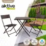 Aktive Tisch Und 2 Stühle Set unisex, Brown, One Size