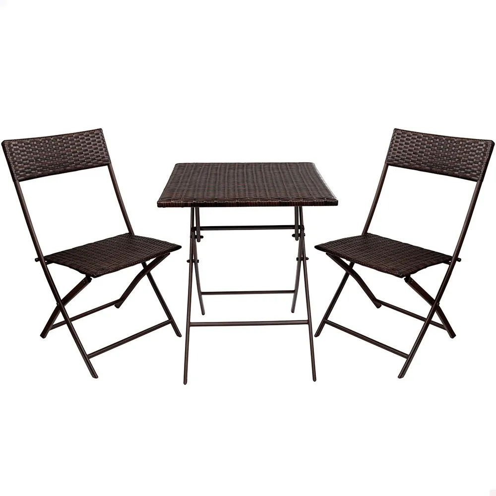 Aktive Tisch Und 2 Stühle Set unisex, Brown, One Size Aktive Tisch Und 2 Stühle Set unisex, Brown, One Size