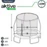 Aktive Trampolin 366 Cm, Blue / black / green, One Size