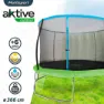 Aktive Trampolin 366 Cm, Blue / black / green, One Size
