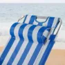 Aktive Verstellbarer Liegestuhl Mit Auflage Refurbished, Blue / white, 153 x 60 x 83cm