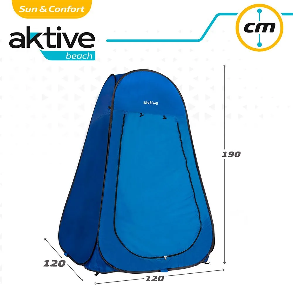 Aktive Zelt-umkleide-dusche Bodenlos unisex, Blue, 120 x 120 x 190cm