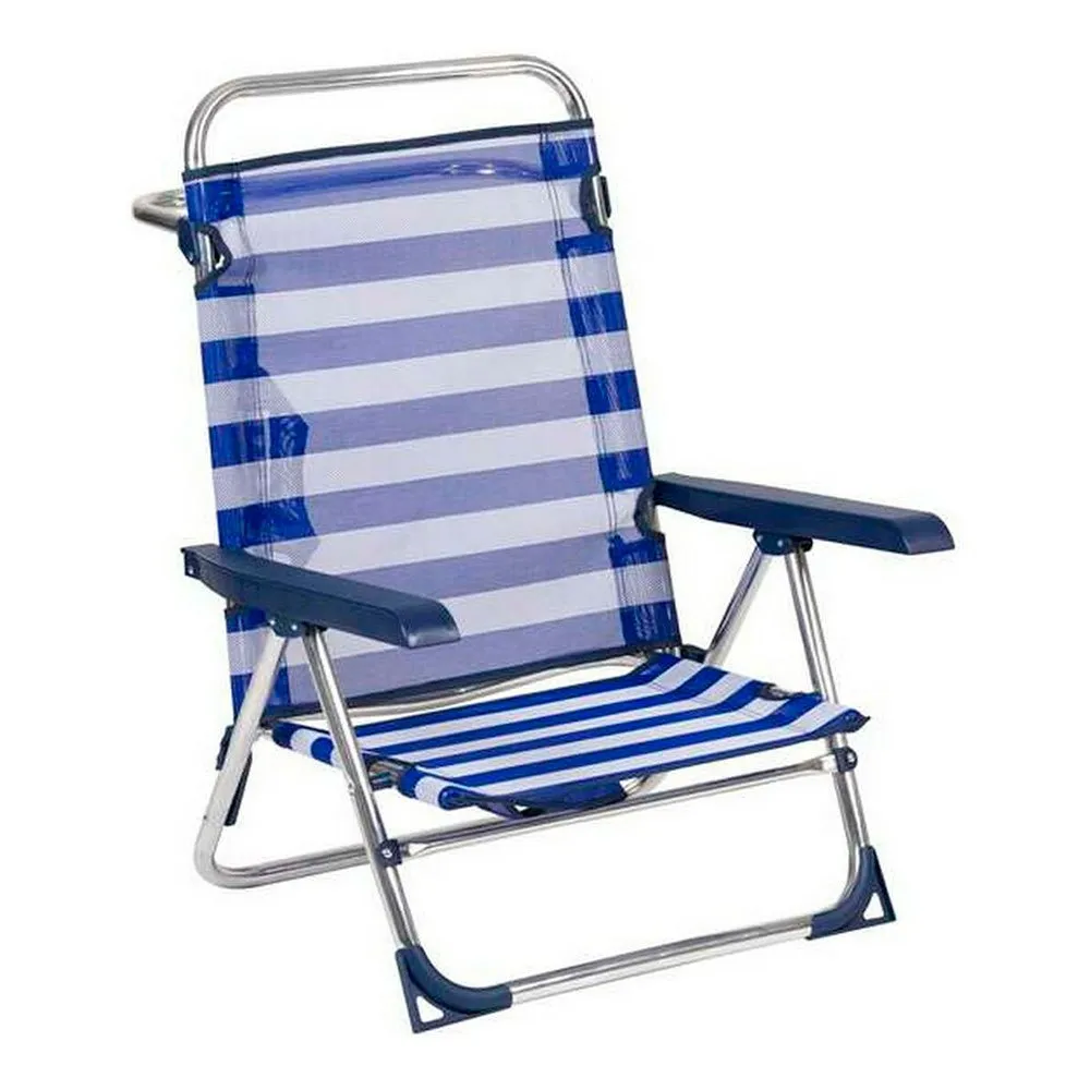 Alco Multipurnation Aluminum Beach With Handle And Folding Rear Leg 79.5x59.5x56 Cm Stuhl, Multicolor, One Size Alco Multipurnation Aluminum Beach With Handle And Folding Rear Leg 79.5x59.5x56 Cm Stuhl, Multicolor, One Size