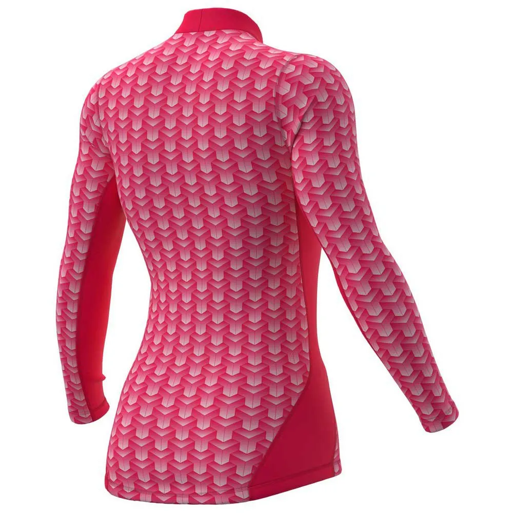 Alé Cubes Langarm-baselayer, Pink