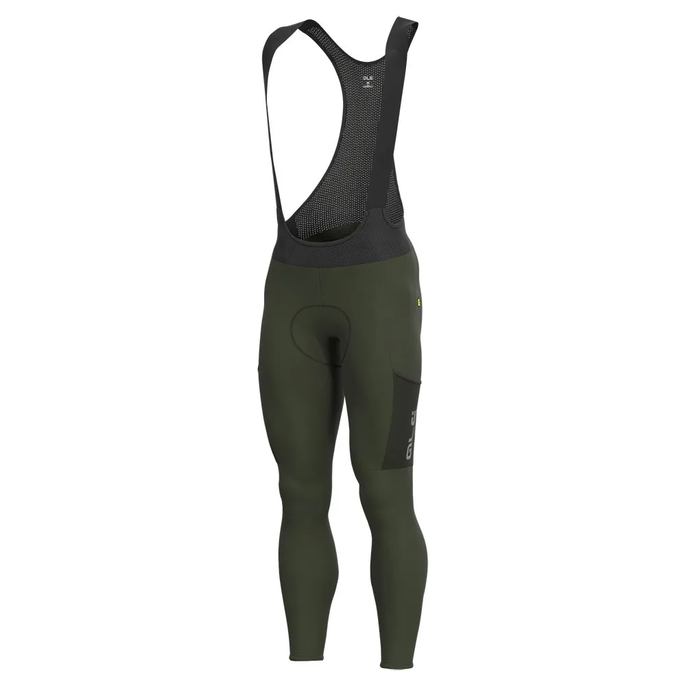 Alé Gravel Stones Cargo Lange Trägerhose, Dark green Alé Gravel Stones Cargo Lange Trägerhose, Dark green