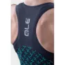 Alé Helios ärmelloses T-shirt, Black / turquoise, M
