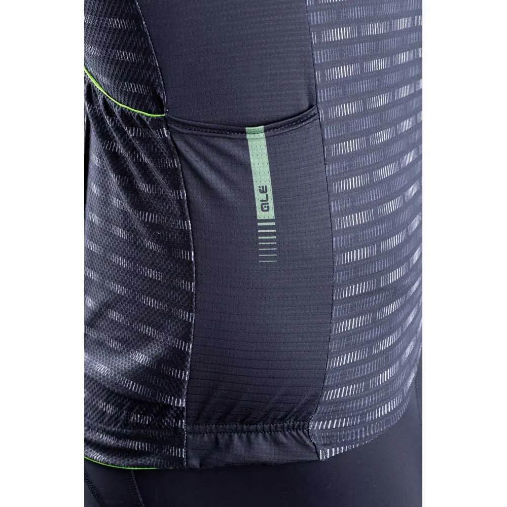 Alé Prr Green Road Kurzarm-radtrikot, Black / brown, M