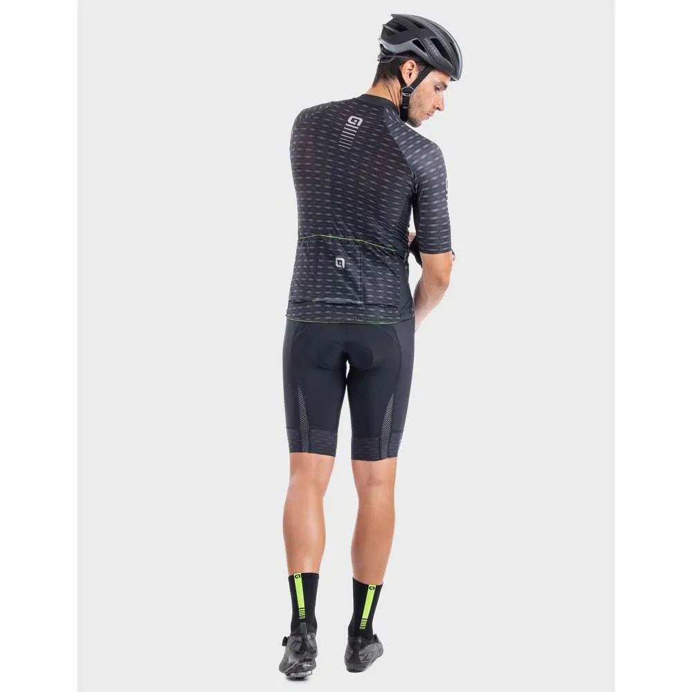 Alé Prr Green Road Kurzarm-radtrikot, Black / brown, M