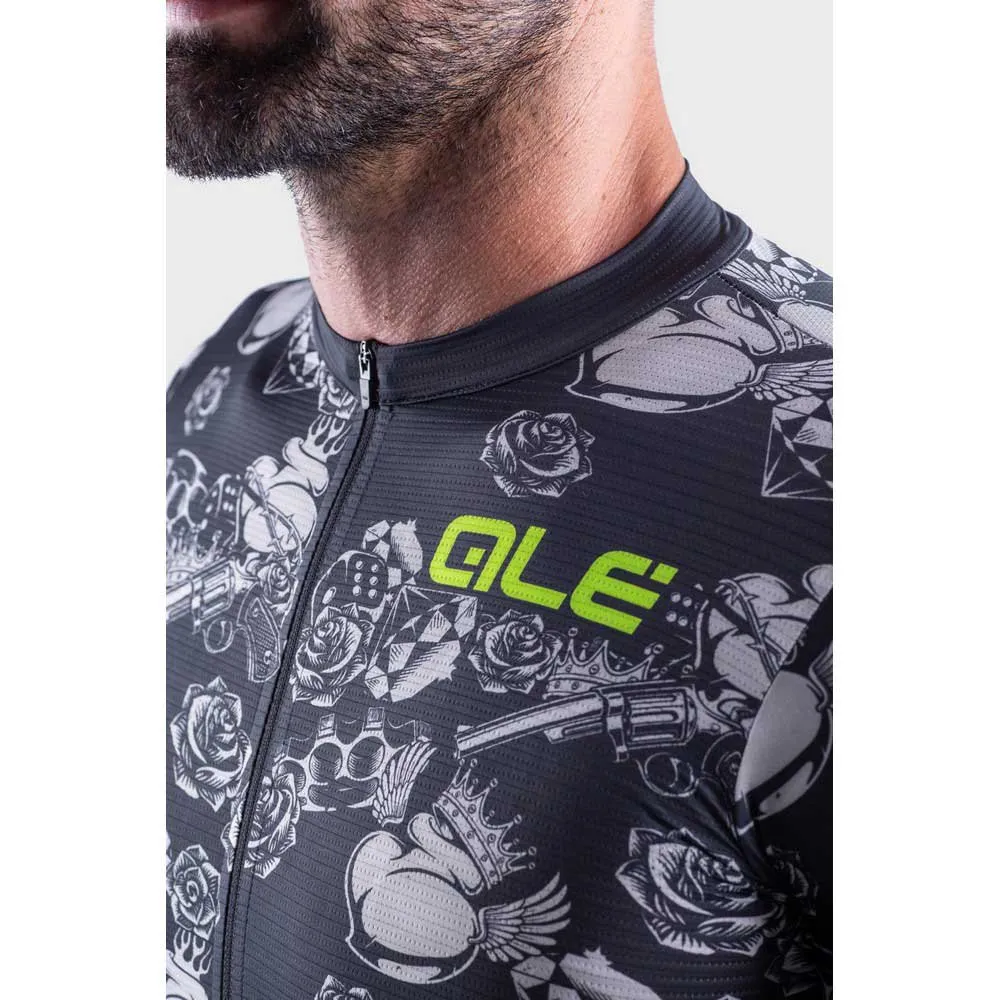 Alé Prr Las Vegas Kurzarm-radtrikot, Black / brown Alé Prr Las Vegas Kurzarm-radtrikot, Black / brown