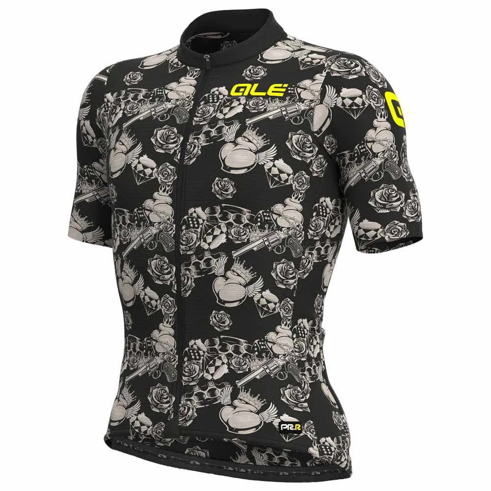 Alé Prr Las Vegas Kurzarm-radtrikot, Black / brown Alé Prr Las Vegas Kurzarm-radtrikot, Black / brown