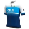 Alé Solid Blend Kurzarm-radtrikot, Black / turquoise