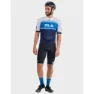 Alé Solid Blend Kurzarm-radtrikot, Black / turquoise