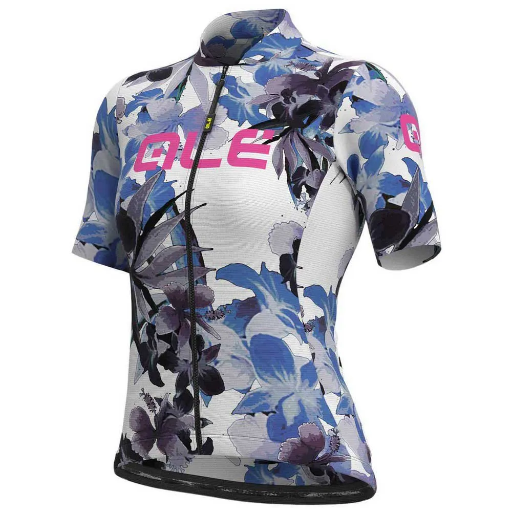 Alé Solid Bouquet Kurzarm-radtrikot, White