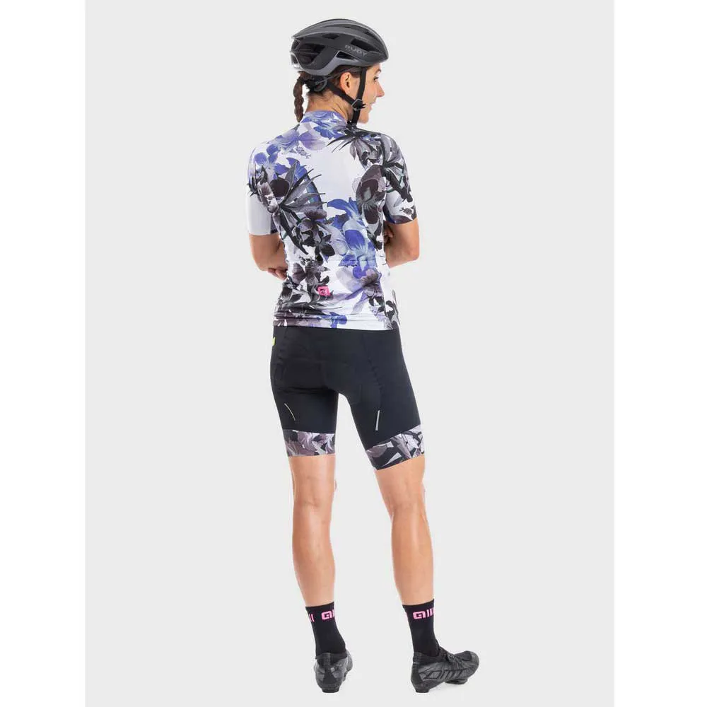 Alé Solid Bouquet Kurzarm-radtrikot, White