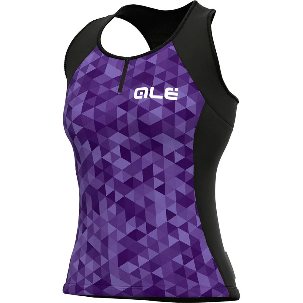 Alé Triangles Ärmelloses Trikot, Violet, S Alé Triangles Ärmelloses Trikot, Violet, S