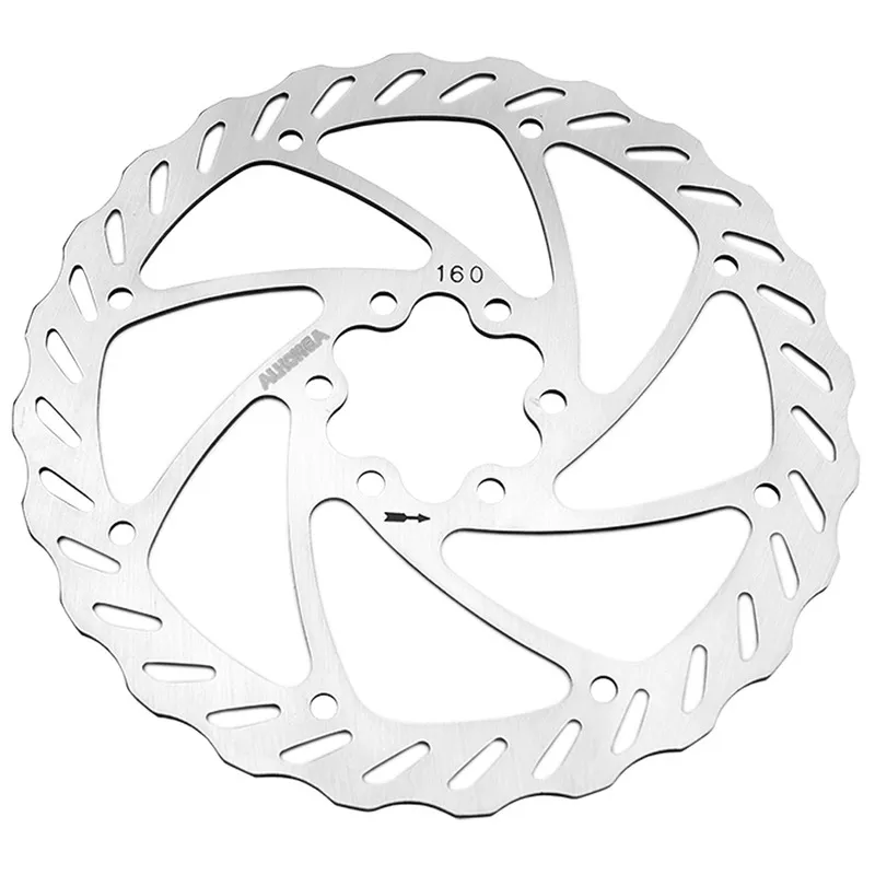 Alhonga Fahrradbremsscheibe gewellt is 6t Unisex, silber, 160mm Alhonga Fahrradbremsscheibe gewellt is 6t Unisex, silber, 160mm