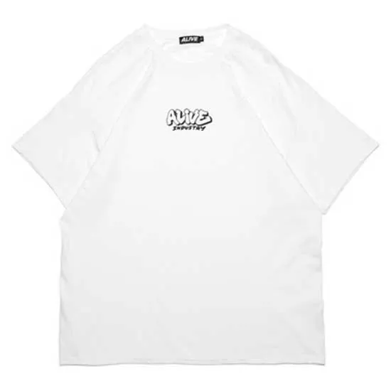 Alive Industry Throwup Kurzarm-t-shirt, White, L Alive Industry Throwup Kurzarm-t-shirt, White, L