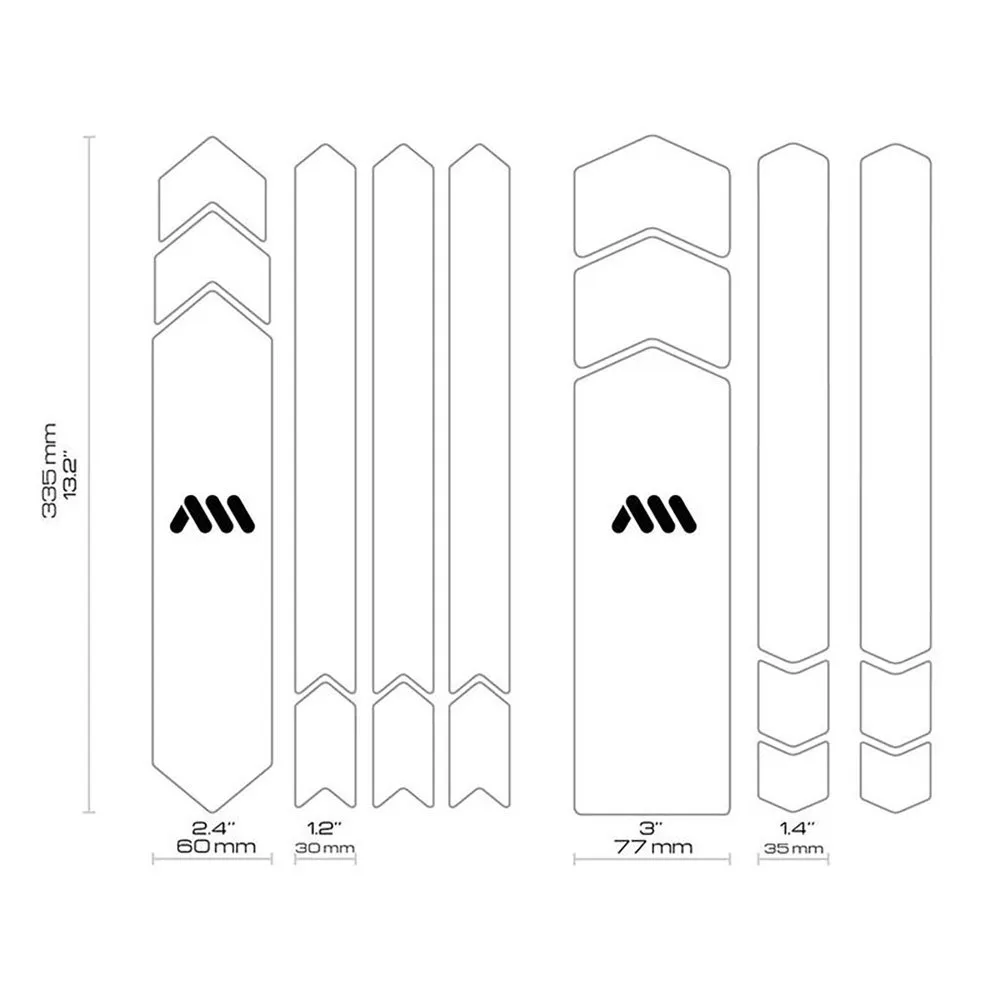 All Mountain Style Honeycomb Full Rahmenschutzaufkleber All Mountain Style Honeycomb Full Rahmenschutzaufkleber