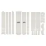 All Mountain Style Honeycomb Total Rahmenschutzaufkleber Überarbeitet, Clear silver 2, One Size