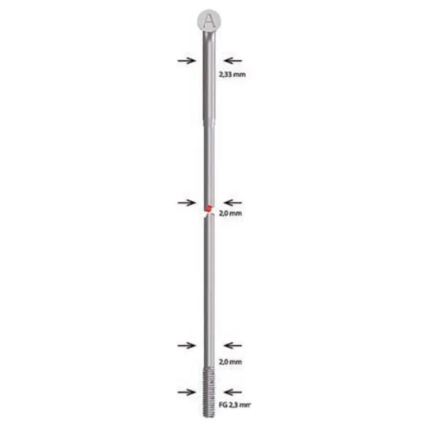 Alpina 2.34/2.00 Stainless Steel Speichen 100 Einheiten Alpina 2.34/2.00 Stainless Steel Speichen 100 Einheiten