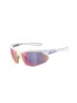 Alpina Damen Sportbrille Nylon HR, Weiss, EG