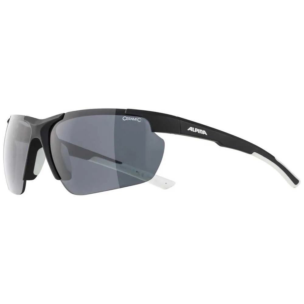 Alpina Defey Hr Polarisierte Sonnenbrille, Black matt / white, Black/CAT3 Alpina Defey Hr Polarisierte Sonnenbrille, Black matt / white, Black/CAT3