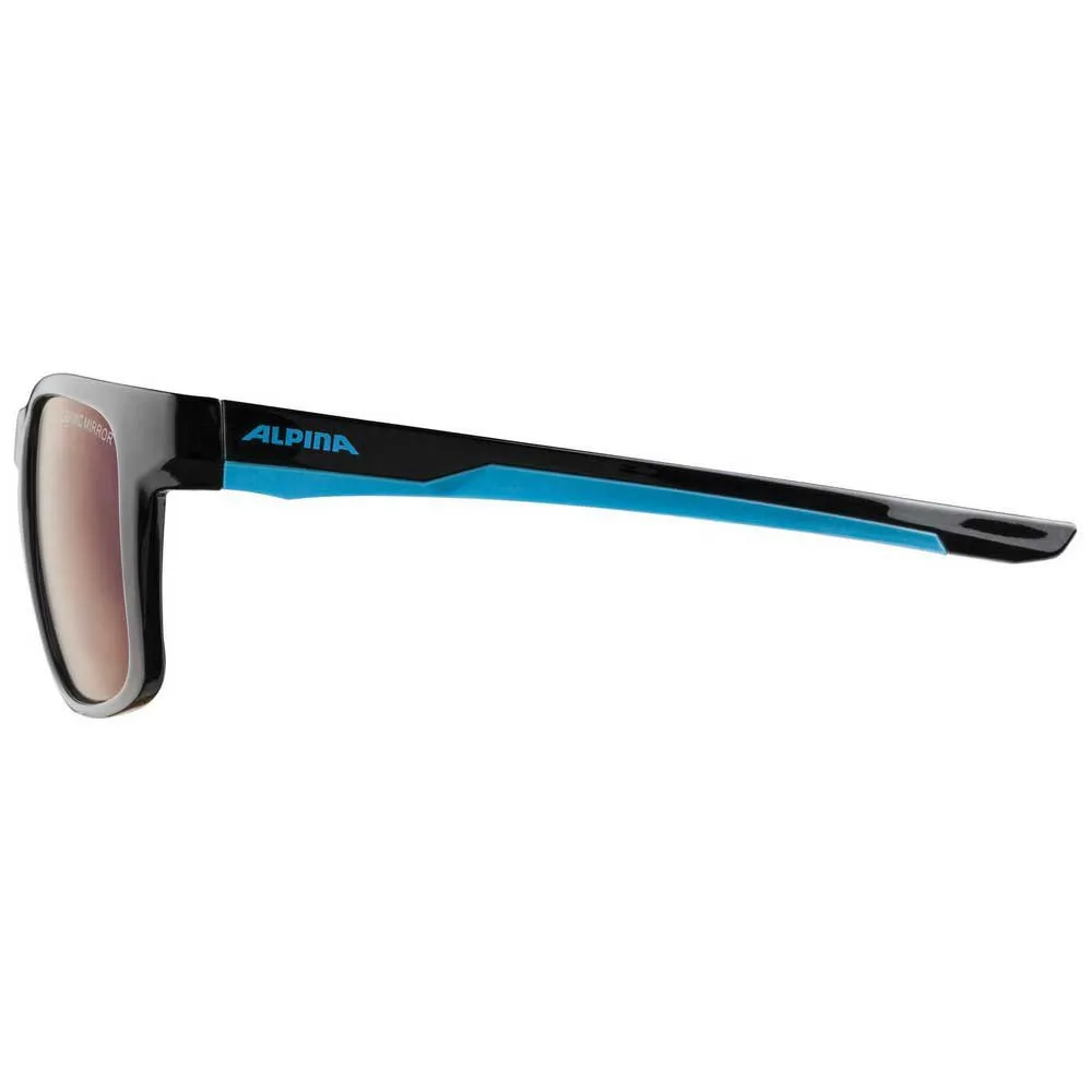 Alpina Flexxy Cool I Kids Verspiegelte Polarisierte Sonnenbrille, Black / cyan, Blue Mirror/CAT3 Alpina Flexxy Cool I Kids Verspiegelte Polarisierte Sonnenbrille, Black / cyan, Blue Mirror/CAT3